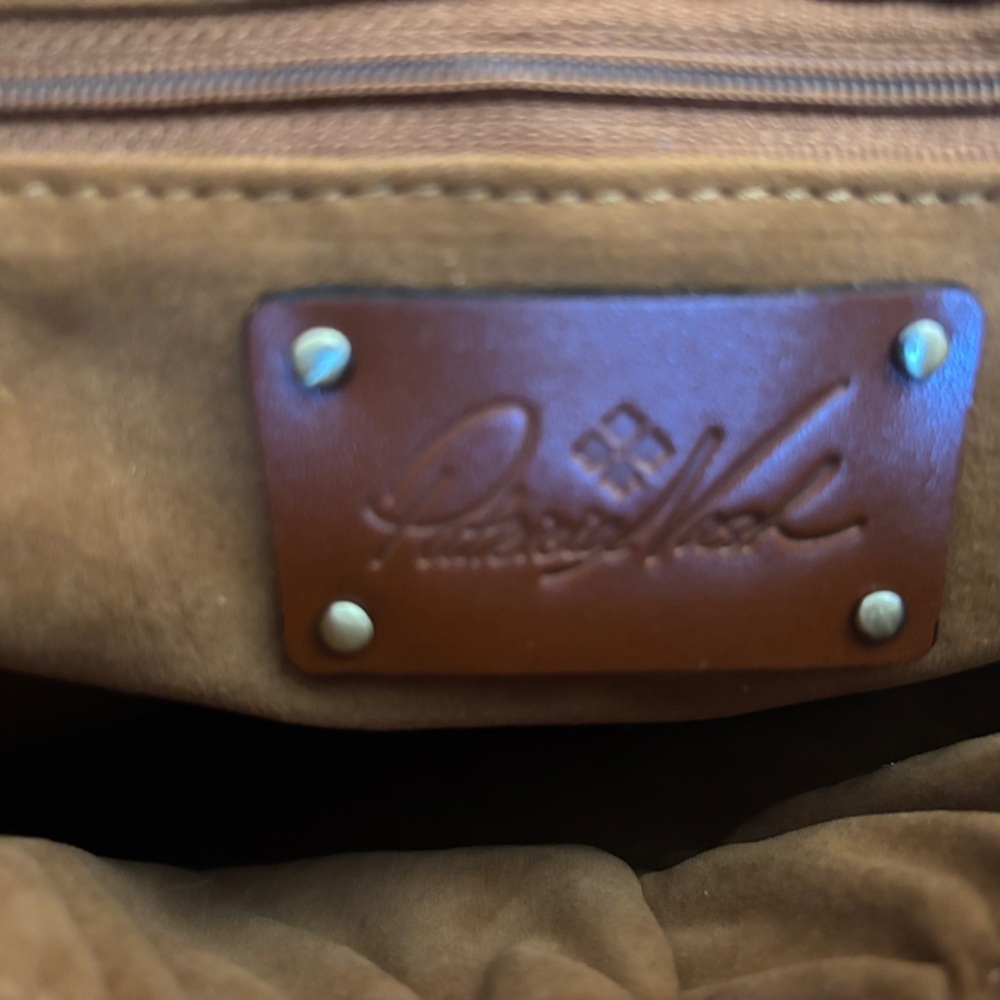 Patricia Nash woven Brown Leather Bag